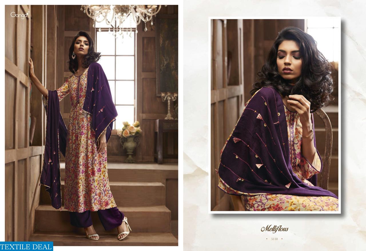 Ganga Melliflous Wholesale Causal Salwar suits